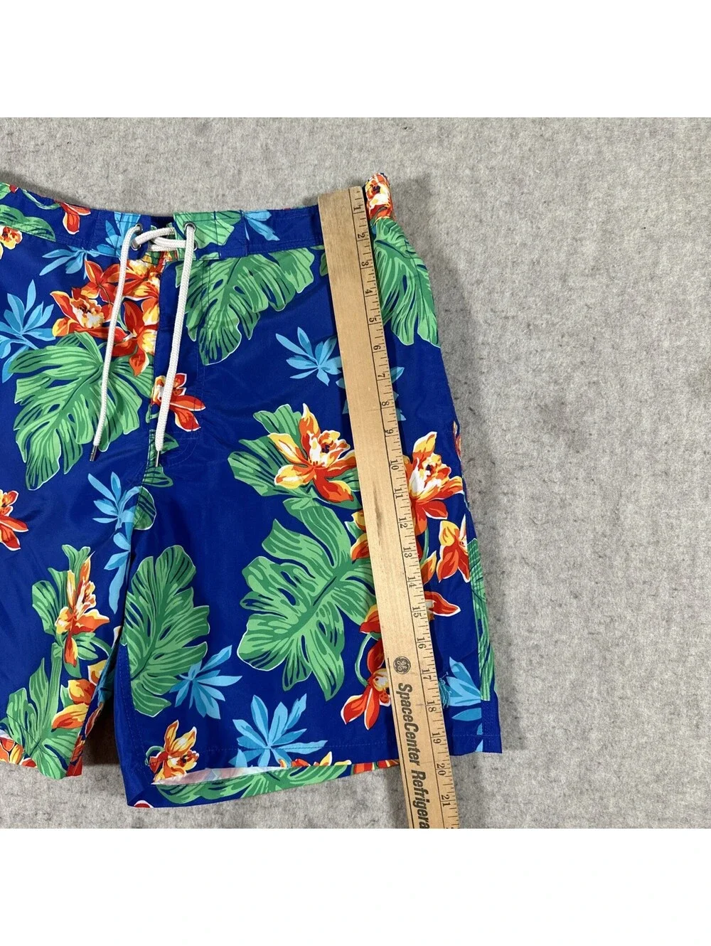 Polo Ralph Lauren Swim Shorts Mens XL Hawaiian Aloha Print Board Trunks Beach